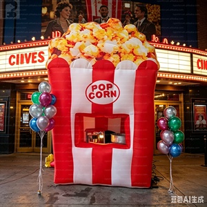 Cabane géante gonflable personnalisée avec logo pour popcorn – Idéale pour les salles <span class=keywords><strong>de</strong></span> cinéma, les foires, <span class=keywords><strong>la</strong></span> promotion <span class=keywords><strong>de</strong></span> snacks ou les marchés <span class=keywords><strong>de</strong></span> <span class=keywords><strong>rue</strong></span> - Product Image 3