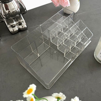 Support à rouge à lèvres transparent GREENSIDE, boîte de rangement pour cosmétiques, présentoir de maquillage, compact pour poudre à ongles, parfum