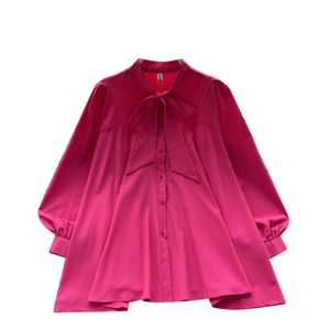 Camicette <span class=keywords><strong>Vintage</strong></span> Autunnali a Maniche Lunghe con Colletto a Fiocco per Donne, Camicie con Fiocco, <span class=keywords><strong>Top</strong></span> Retrò, Abbigliamento Femminile all'Ingrosso - Product Image 5