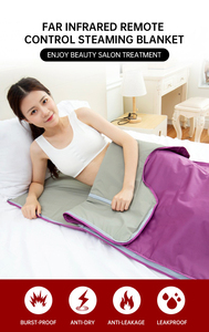 ผ้าห่มซาวน่าแบบมีสาย PVC กันน้ำสำหรับลดน้ำหนักและดีท็อกซ์อุปกรณ์ใช้ในบ้านผ้าห่มซาวน่า - Product Image 5