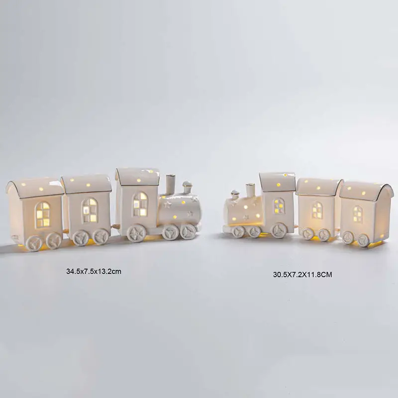 Lampu porselen Model kereta grosir dekorasi rumah kreatif dekorasi pesta keluarga suasana hangat
