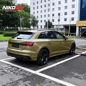 NIKO Film PET Vinyl Car Wrap <b>Roll</b> Protective Function 1.52*15m PET Green Auto Wrap Color Shift Car Body Film - Product Image 1