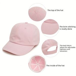Casquette de baseball unisexe pour enfants en sergé, réglable, avec protection solaire, style mode, vente en gros - Product Image 4