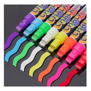 Marqueurs noirs pour voiture, stylo à craie liquide lavable pour fenêtre, tableau noir, menu, affiche LED, etc. - Product Image 3