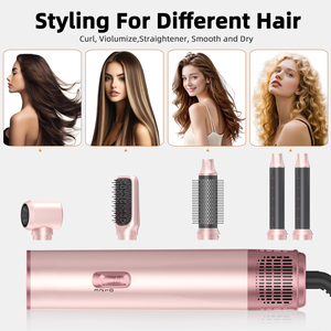 Spazzola ad Aria Calda 5 in 1, <span class=keywords><strong>Asciugacapelli</strong></span>, Styler Automatico, <span class=keywords><strong>Pettine</strong></span> Arricciacapelli, Asciugatura Rapida, Spazzola <span class=keywords><strong>Asciugacapelli</strong></span> Multifunzione, Strumenti per lo Styling dei Capelli - Product Image 2