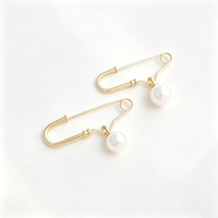 Épingles de sûreté en forme de U plaquées or 18 carats, multi-tailles, antirouille, pour vêtements, châles et loisirs créatifs (vente en gros)