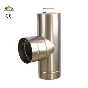 <span class=keywords><strong>Codo</strong></span> de <span class=keywords><strong>Chimenea</strong></span> de Acero Inoxidable de Pared Simple con Aislamiento, Certificado CE, Pulido a Espejo, Resistente a Altas Temperaturas y al Óxido, para Chimeneas - Product Image 3
