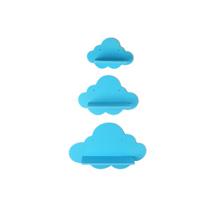 Estante de <span class=keywords><strong>Pared</strong></span> de Madera Multifuncional con Diseño de Nube, Decoración para Dormitorio <span class=keywords><strong>Infantil</strong></span>, Estante de Almacenamiento para Muñecas, Sala de Estar, Madera Maciza - Product Image 5