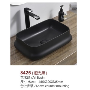 Ingenioso Lavabo Cuadrado de Cerámica Moderno, Elegante Diseño para Veranda, Lavamanos con Desagüe para Apartamento - Product Image 4