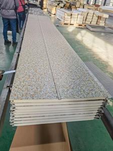 Panneaux sandwich en <span class=keywords><strong>polyuréthane</strong></span> à revêtement métallique écologique moderne, installation facile, résistants à l'eau et au feu, épaisseur <span class=keywords><strong>20</strong></span> <span class=keywords><strong>mm</strong></span>, pour mur extérieur - Product Image 4