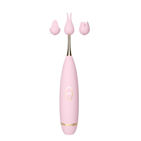 Masseur multi-têtes vibrant et aspirant pour point G, clitoris et mamelons, stylo étanche pour orgasme, jouet sexuel pour femmes