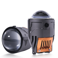 Luz LED Tricolor F3 para Auto, Luz Antiniebla Delantera, Luces Auxiliares 6000k/4500/3000k, Faro Súper Brillante (Versión con Película Azul)