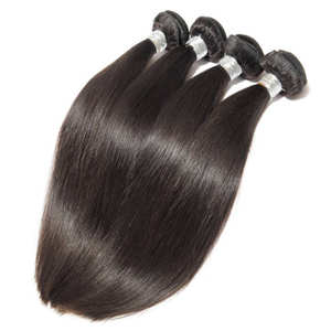 Indio de alta calidad precio de fábrica al por mayor del templo 100% sin procesar, Color Natural sedoso humano recto extensiones de cabello a granel - Product Image 1