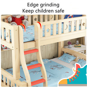 Nouveauté Lits superposés en bois massif pour enfants Design moderne Blanc Meubles de chambre à coucher OEM - Product Image 6