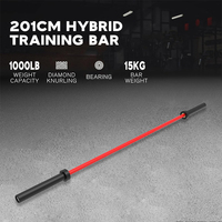 Barre d'entraînement hybride MDBuddy 201cm en acier allié durable