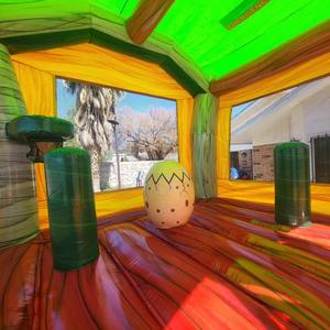 Kustom dinosaurus bouncing House balon PVC komersial Bouncer air Jumper Jurassic bertema Dino Castle untuk anak-anak - Product Image 6