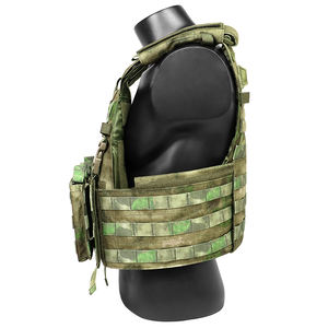 Gilet tactique de protection imperméable et léger en polyester avec système MOLLE, gilet d'entraînement camouflage - Product Image 4