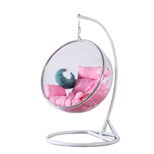 <span class=keywords><strong>Fauteuil</strong></span> <span class=keywords><strong>suspendu</strong></span> moderne rond et rotatif en acrylique transparent avec support métallique pour hôtel, maison, extérieur, jardin - Mobilier de jardin - Product Image 1