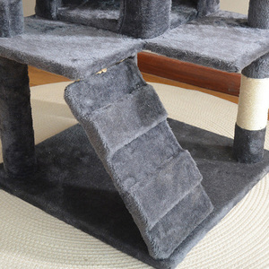 Tour pour chat <span class=keywords><strong>Feandrea</strong></span> avec hamac, arbre à chat en bois à plusieurs niveaux avec 4 poteaux à gratter et 2 plateformes - Product Image 6