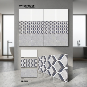 Carreaux muraux de haute qualité 12x24 à motif floral, encre numérique émaillée, 300x600mm, antidérapants pour extérieur, hall, intérieur, salle de bain, centre commercial - Product Image 3