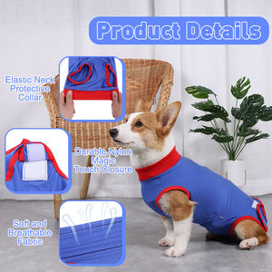 Famicheer Dog Post Medical Castration Recovery Suit Dog Body para cirugía Moda Mujer Ropa Abrigos y chaquetas estampadas CN;ZHE - Product Image 2