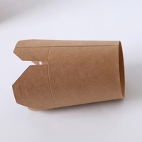 Boîte à nouilles à fond rond 64oz seau en papier de poulet frit kfc récipient à collation en papier kraft jetable personnalisé