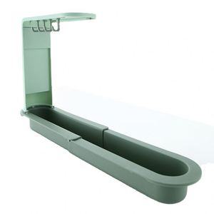 Telescopic Shelf Soap Sponge Drain Rack <b>Storage</b> Basket Faucet Adjustable Bathroom Holder <b>Sink</b> Kitchen Accessories - Product Image 4