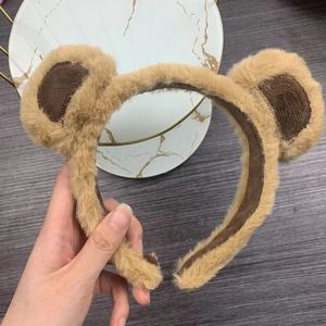 Lindo oso de peluche oreja Aro para el cabello Adorable dibujos animados lavado de cara pinza para el cabello diadema divertida para niñas accesorio de Cosplay - Product Image 6