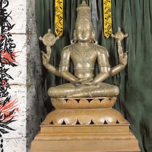 Statua di Ganesh in bronzo decorazione esterna scultura di <span class=keywords><strong>Buddha</strong></span> oro Hindu statua di fusione in metallo per decorazioni natalizie - Product Image 4