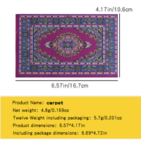 Mini jeu de nourriture 1:12 Points Ob11 maison de poupée tapis Mini modèle maison de poupée décoration de sol