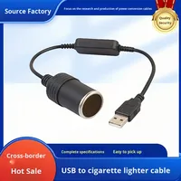 HITEC HTP24099 Kabel Booster Mobil Laris Lintas Negara 5V 12V Soket Pemantik Rokok Tipe-A Konektor Jantan Betina PVC Murni