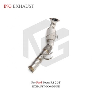 ING <span class=keywords><strong>Tubo</strong></span> <span class=keywords><strong>di</strong></span> <span class=keywords><strong>Scarico</strong></span> Dritto in Acciaio Inox per Ford Focus RS 2.3T, Alta Qualità con Scudo Termico, Parti Auto Performance - Product Image 5