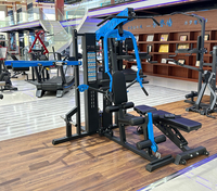 Appareil d'entraînement fonctionnel à bras libres avec bras articulés doubles et pile de poids – Équipement de gym commercial pour l'entraînement de force du corps entier