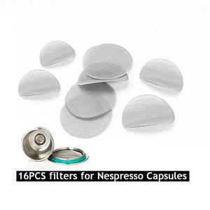 Filtre en métal de qualité alimentaire diamètre 27mm pour <span class=keywords><strong>Nespresso</strong></span> capsules rechargeables en acier inoxydable, 16 pièces par paquet - Product Image 6