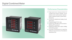Medidor Combinado Digital/Analógico Monofásico RM-UIF33 de 96*96mm, Medidor de <span class=keywords><strong>Amperios</strong></span>/Voltios/Frecuencia/Hertzios para Mediciones de Voltaje - Product Image 5