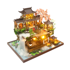 บ้านตุ๊กตาหรูหราสไตล์จีน Hongda รุ่น PC2203 ชุดบ้านตุ๊กตา 3 มิติ แบบประกอบเอง บ้านตุ๊กตาไม้จิ๋ว - Product Image 3