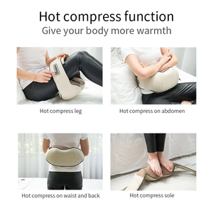 Shiatsu nek-, rug- en schoudermassager, elektrisch, diepe weefselmassage met verwarmende functie voor verlichting van spierpijn - Product Image 6