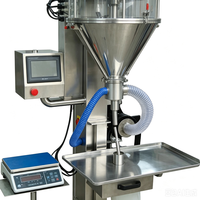 Machine de remplissage semi-automatique à vis sans fin de qualité alimentaire, équipement de dosage de haute précision pour poudres d'épices et de céréales