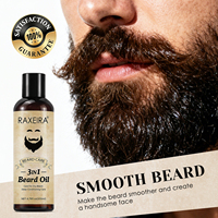 Huile pour barbe et cheveux pour hommes, soin nourrissant, hydratant et brillant, 3 en 1, 200 ml, pureté, soin en profondeur