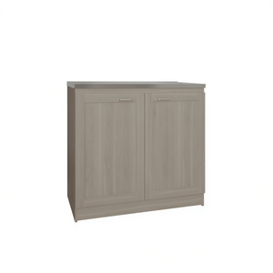 Bickleton 2-Door <b>Utility</b> Sink <b>Cabinet</b> White Oak 30 In Modern Kitchen <b>Storage</b> - Product Image 1