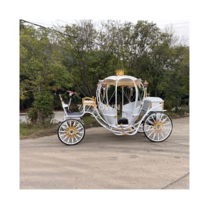 Carruaje de Calabaza Eléctrico de Lujo para Bodas, Estilo Cenicienta, Transporte Especial - Product Image 1