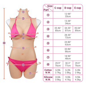 Realistische Silikonbrüste für Crossdresser – Männlich zu Weiblich – Falsche Brustform und <span class=keywords><strong>Vagina</strong></span> für Transgender und Drag Queens zum Cosplay - Product Image 2
