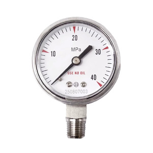 316L Stainless Steel Pressure <b>Gauge</b> 50mm 0-60MPa Analog Oil Free Radial Connection - Product Image 1
