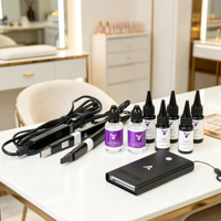 Kit professionnel Iniceviolet en alliage d'aluminium pour extensions capillaires à lumière UV, ensemble de machines sûres et invisibles pour extensions V-Light, B2B