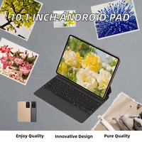 Tablet PC Android 14 MTK Octa Core 10.1 inci Berkualitas Tinggi Baru Pad 8 Ultra 16GB RAM/Storage Dual SIM 4G/5G Wi-Fi Keyboard/Mouse/Pen