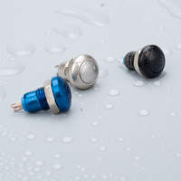 Interrupteur à bouton-poussoir momentané à tête bombée HS HJS8E IP65 IK08 LED 2A 250V avec bornes à vis pour sonnette, Zhejiang Chine