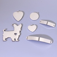 Pendentifs en acier inoxydable 316L gravables au laser, finition miroir, apprêts pour bijoux, conception personnalisée, vente en gros d'usine, OEM ODM