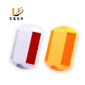 Gudong UKEN-Reflector de plástico ABS de 3M, marcador de carretera, reflectante, Retro, Ojo de Gato