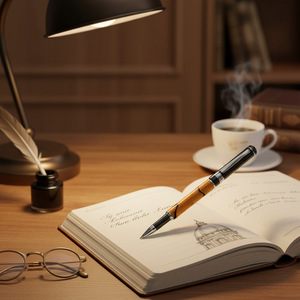 Penna Rollerball in Marmo Arancione - Product Image 3
