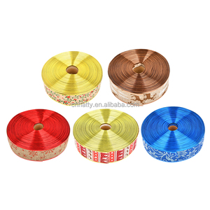 Ruban imprimé personnalisé avec logo 2025 Joyeux Noël et Bonne Année, ruban gros-grain imprimé arbre de Noël 63 mm pour fournitures de fête - Product Image 6